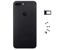 Carcasa Tapa  Original De iPhone  7 Plus Negro con Botones y SIM